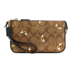 COACH Nolita Canvas Pochette, Shoulder Bag, Clutch Small Women"s Khaki