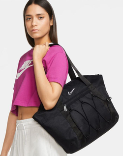 Сумка спортивная Nike One Training Tote Bag - black/black/white