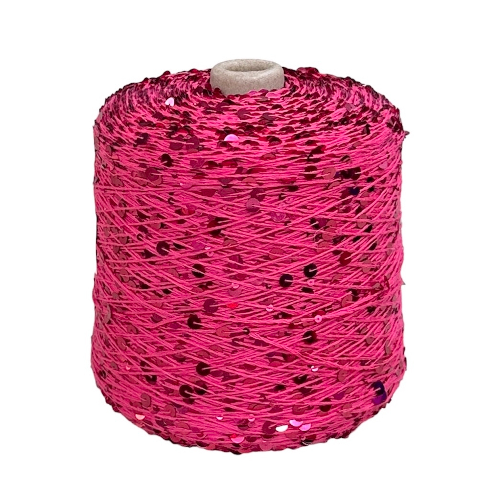 GlamShaine  100% хлопок пайетка 3 и 6 мм, 280 м