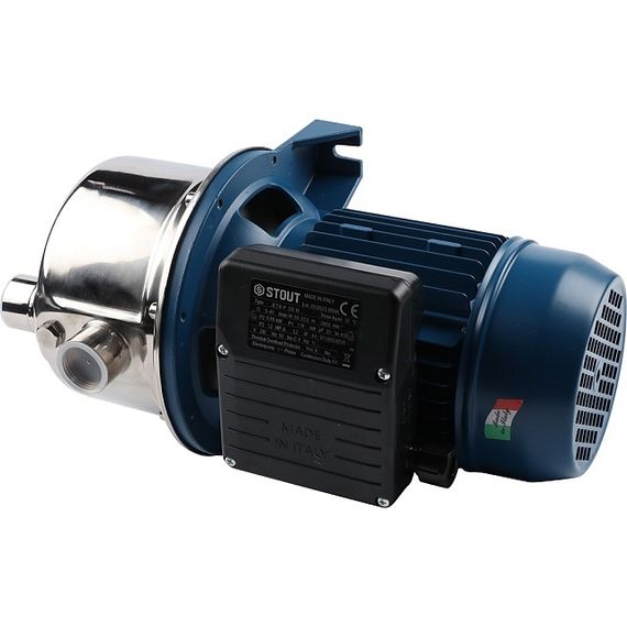 Насос центробежный STOUT JETX-P120M h53,5 Q2,4 Hs7 38211