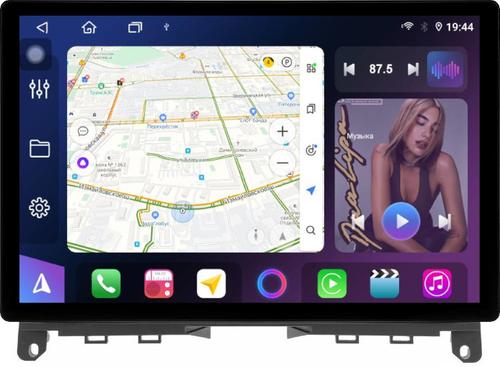 Магнитола для Mercedes-Benz C W204 2007-2011 - FarCar BX877 монитор 13" 2K QLED на Android 13, Быстрая, CarPlay, 4G SIM-слот