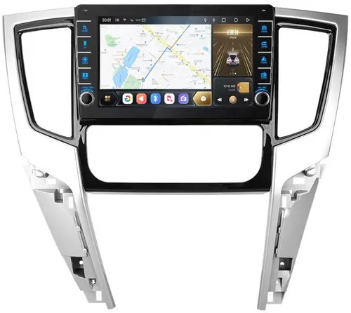 Магнитола для Mitsubishi L200 2019-2024 (правый руль, климат) - Kuberg SF-9308 Android 12, Быстрая, CarPlay, 4G SIM-слот