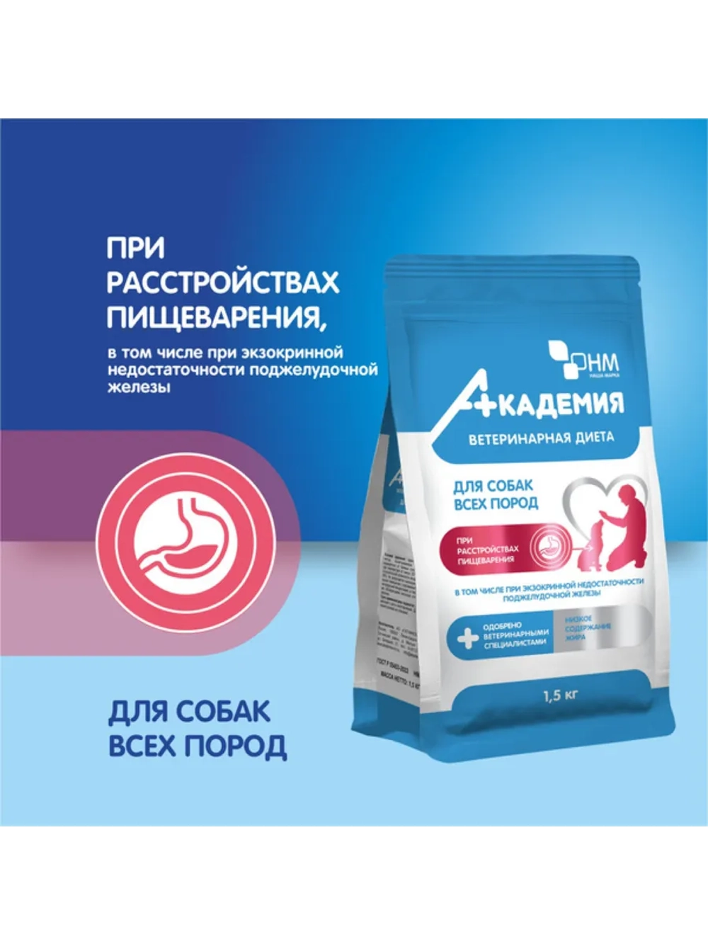 Академия Корм для собак 1,5кг