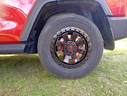 Диск колёсный литой BEAST OFFROAD 9604N R17 8,5 ET0 Red Gloss Black W Milled Spokes