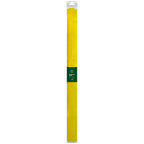 Бумага крепированная Greenwich Line, 50*250см, 32г/м2, желтая, в рулоне, пакет с европодвесом