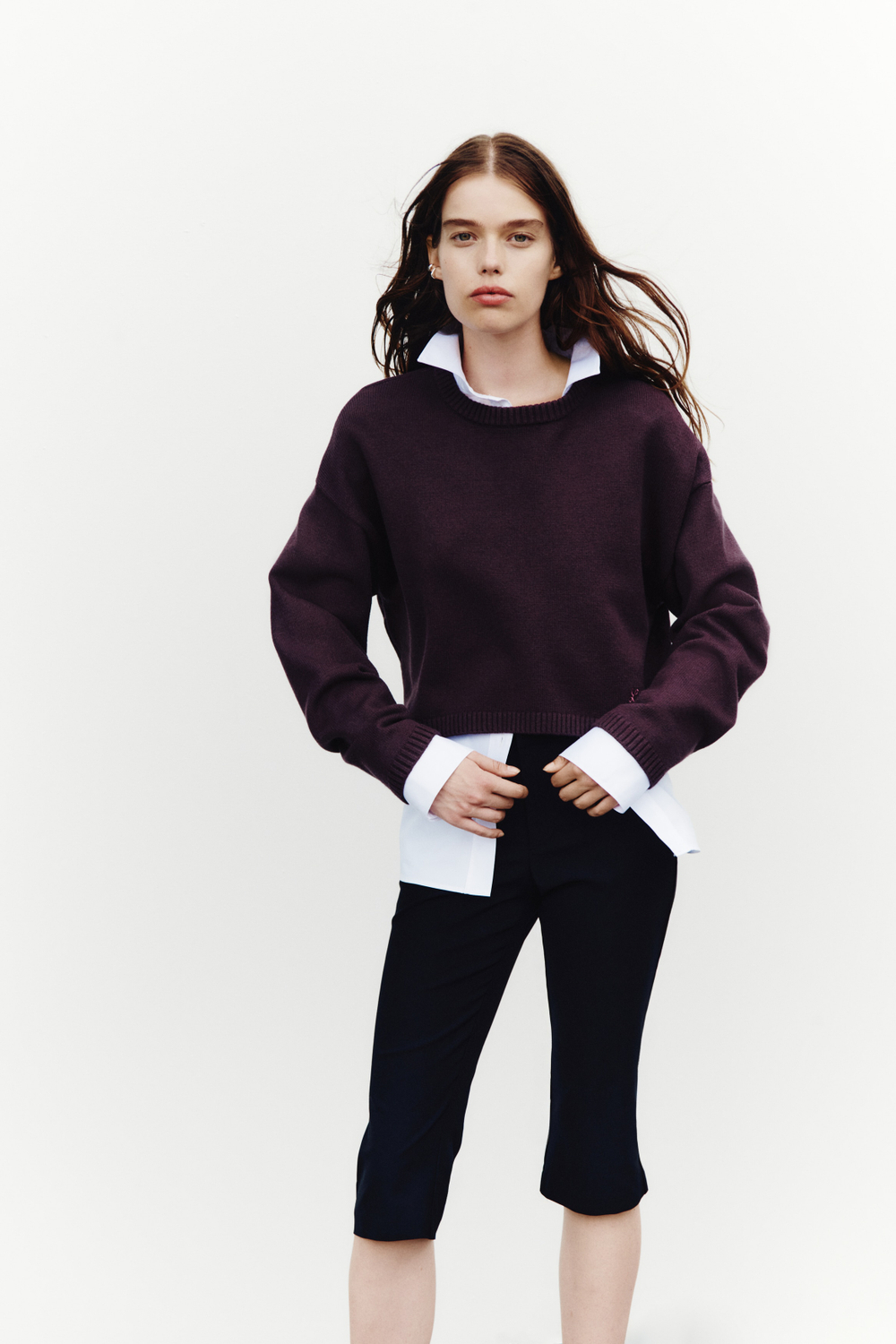 Укороченный свободный джемпер - H&M