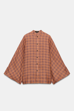ЛЬНЯНАЯ РУБАШКА В КЛЕТКУ — ZW COLLECTION — ZARA