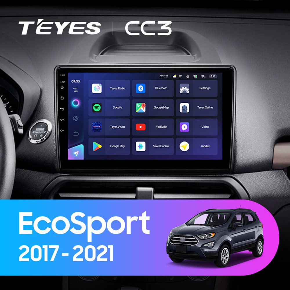 Teyes CC3 10,2"для Ford EcoSport 2017-2021