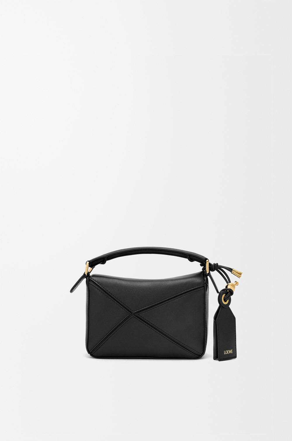 Loewe Сумка-мини Puzzle Featherlight из овечьей кожи наппа, черный