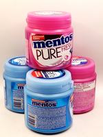 Жевательная резинка Mentos Pure Fresh свежая мята и тутти-фрутти, (100x4) 400 г