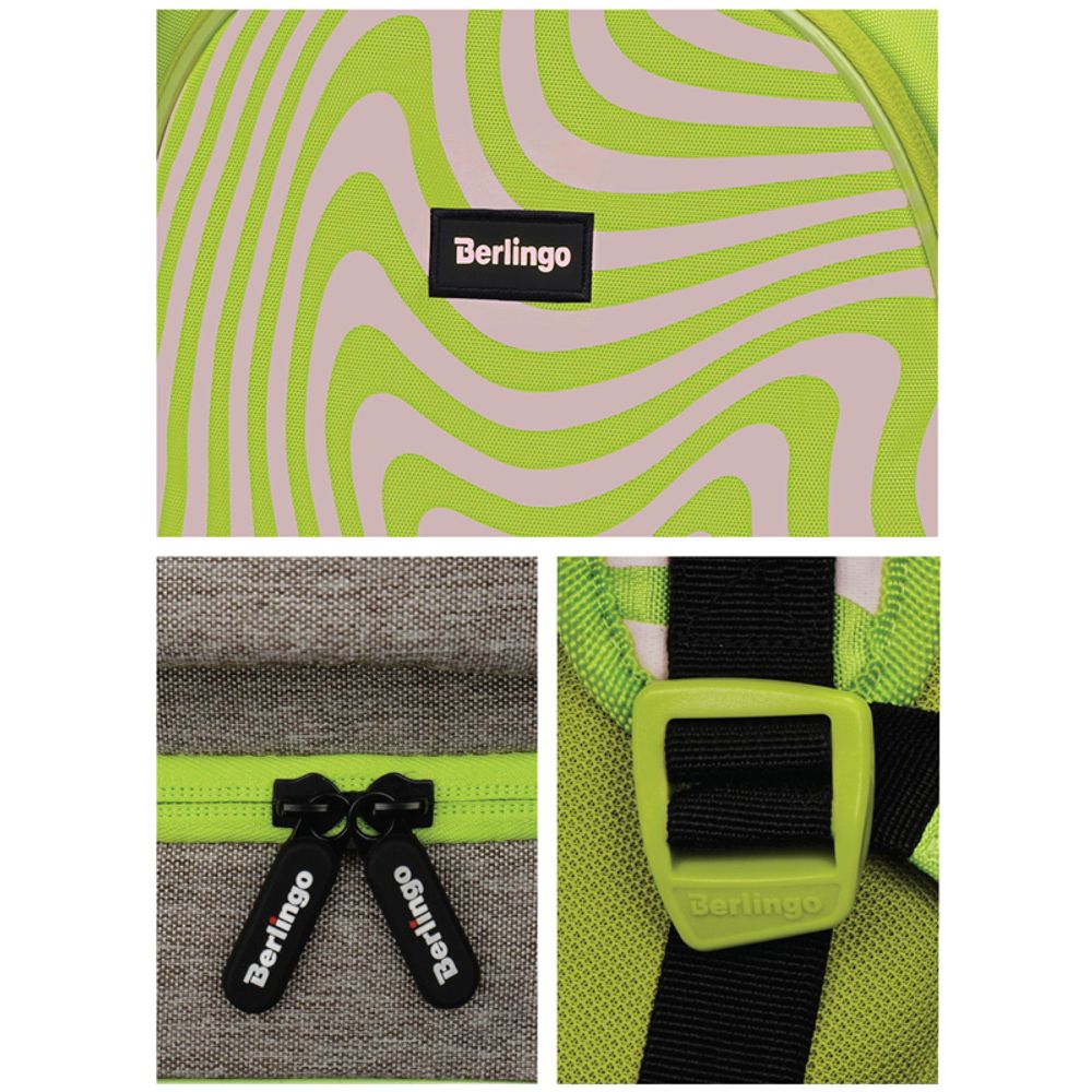 Рюкзак Berlingo Bliss "Neon star" 40*29*19см, 3 отделения, 2 кармана, анатомическая ЭВА спинка