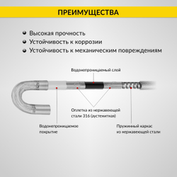 Видеоэндоскоп управляемый, 3.5", 1Мп, 1280x720, 1м, 6мм, 360° iCartool IC-V202