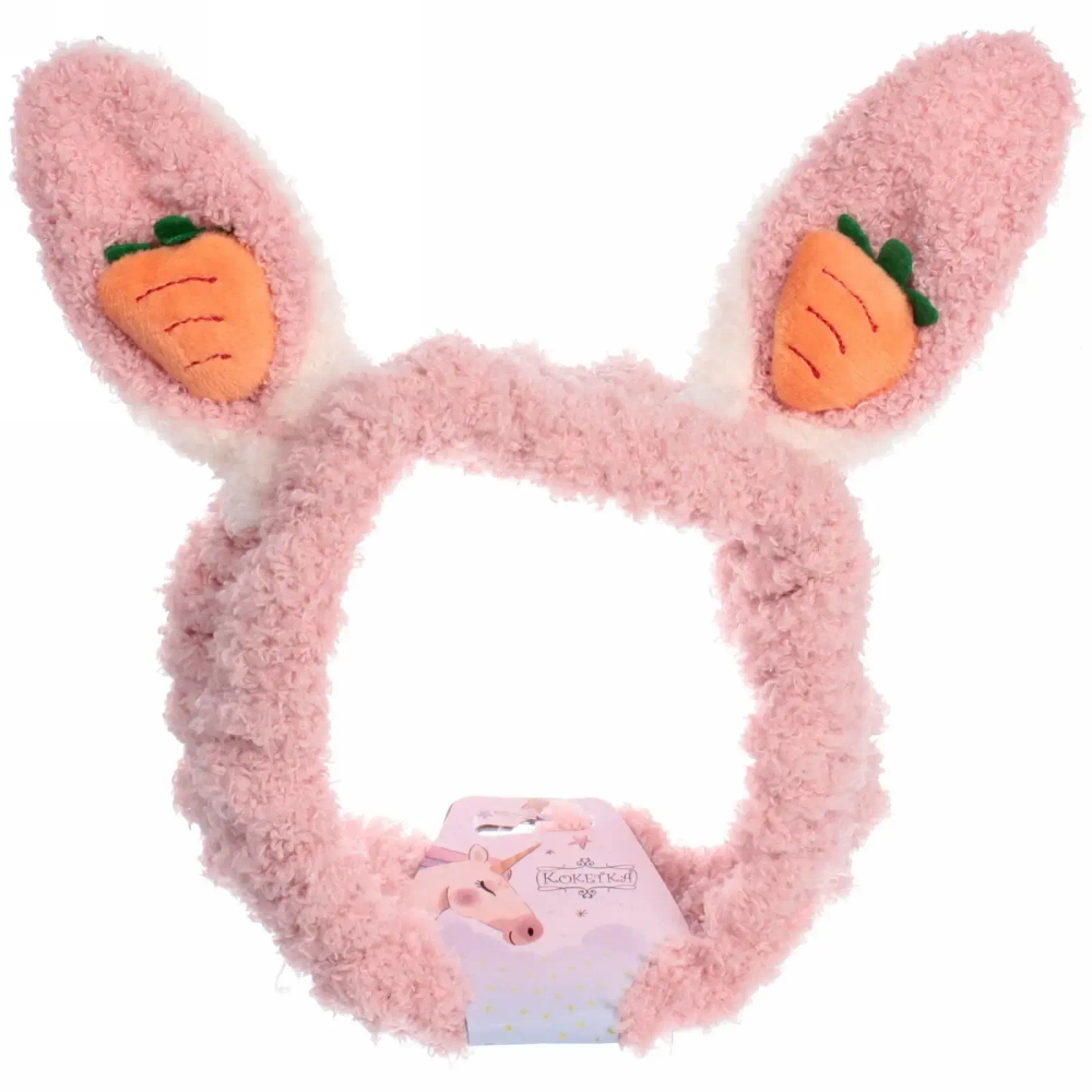 Повязка на голову «Little bunny- Bunny», микс 6 цветов, 20*6 см (подвес Единорожек)