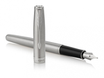 Перьевая ручка Parker Sonnet 1931509 Stainless Steel CT, перо: F, цвет чернил: black, в подарочной упаковке