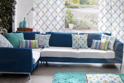 Рогожка Cotonello Medina (Котонело Медина) C 02 azul