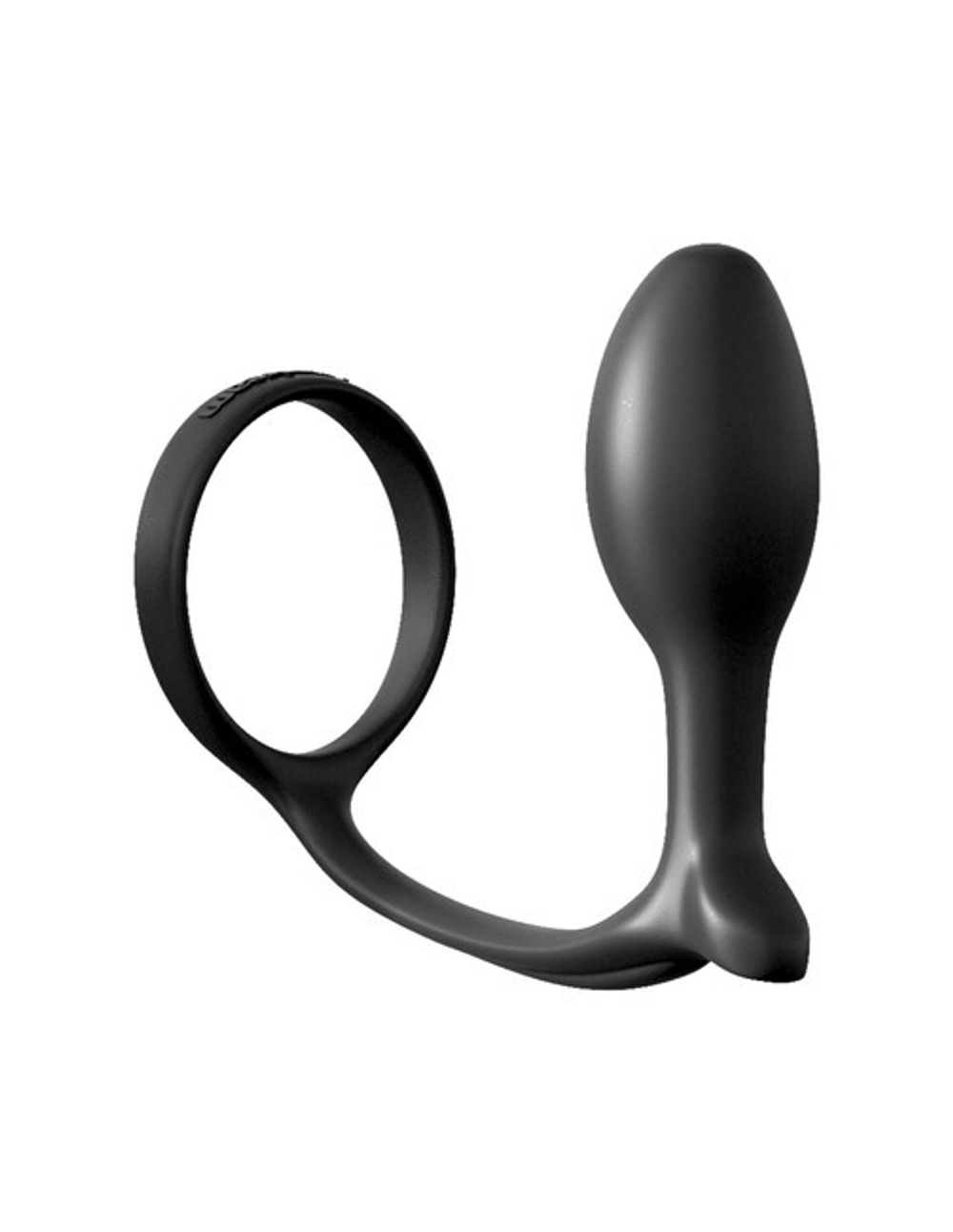 Ass-Gasm Cockring Advanced Plug Анальная пробка с эрекционным кольцом (Цвет: черный)