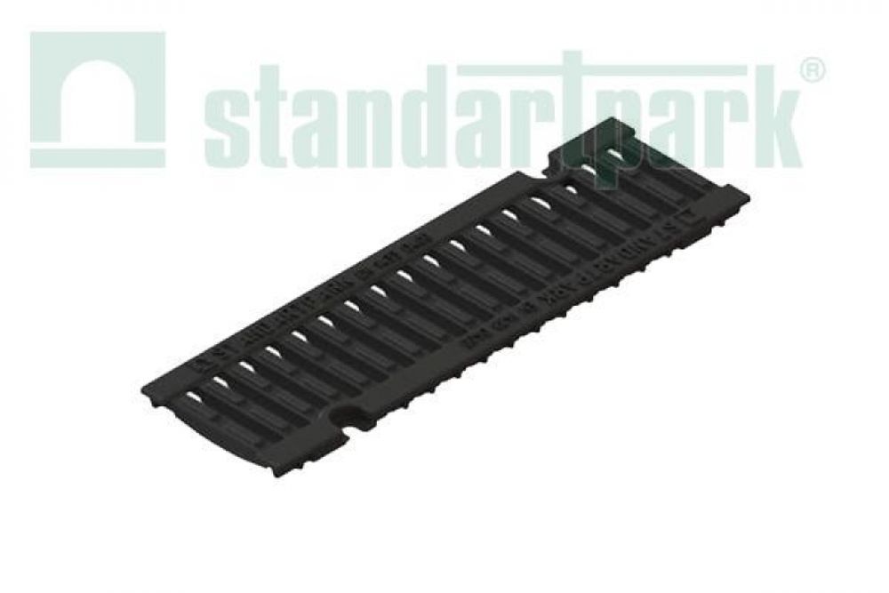 Решетка водоприемная Drive DN100 РВ-10.15.50 щелевая чугунная ВЧ кл. D 400 Standartpark (2 к-т крепежа) 203043