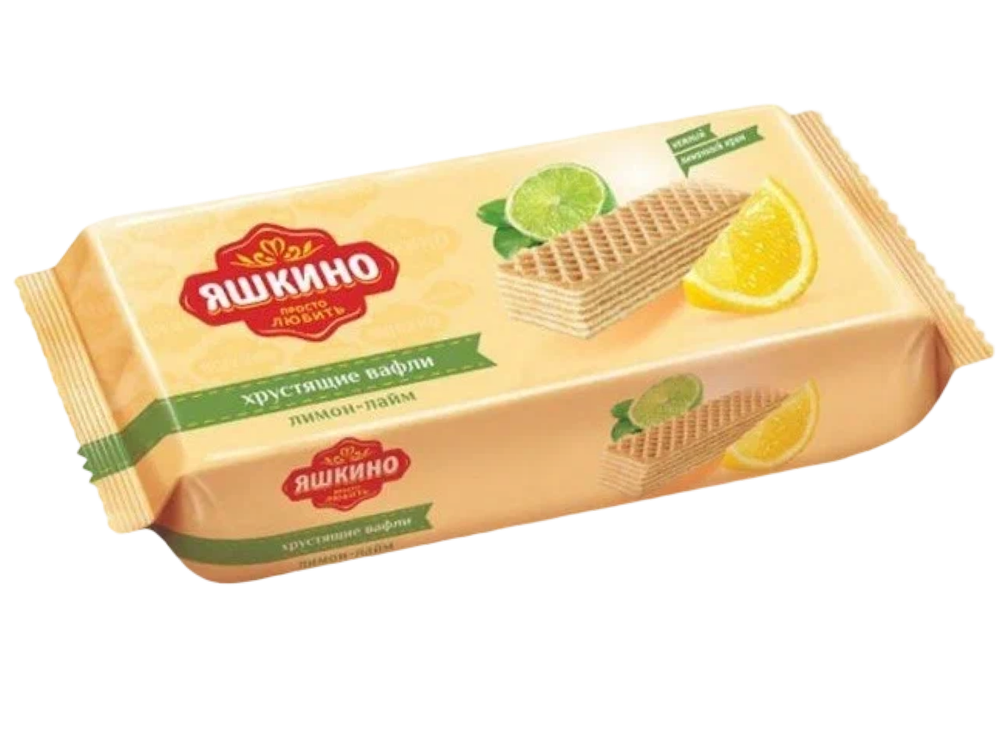 Вафли Яшкино Лимон Лайм 300г