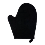 Мочалка «Мужская» варежка, 18х22 см, medium/soft, чёрно-серая, для бани и сауны «Банные штучки»/ 30