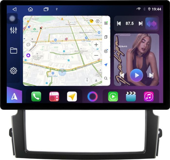Магнитола для KIA Sorento 1 2006-2011 - FarCar GX877 монитор 13" 2K QLED на Android 13, Быстрая, CarPlay, 4G SIM-слот