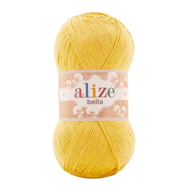Пряжа Alize (Ализе) Bella 100 / уп.5 мот. по 100 г, 360м, 110 лимонный A