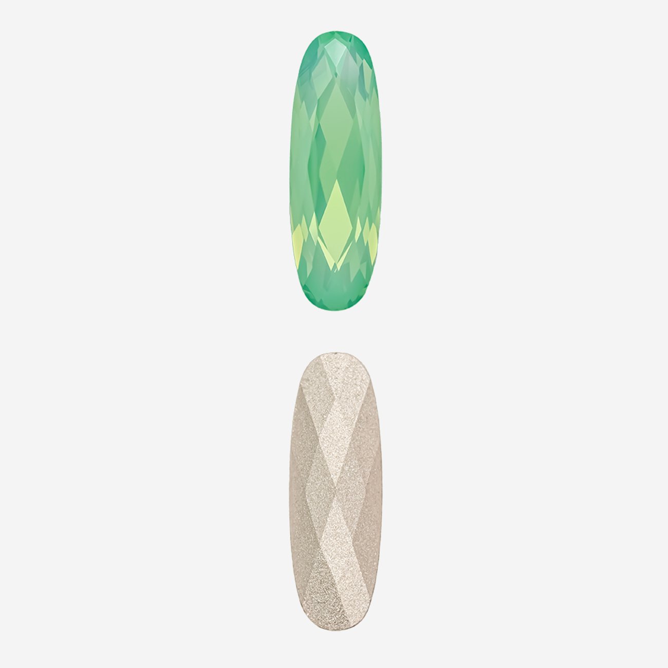 Кристалл Длинный Овал (Long Classical Oval), оттенок "Тихоокеанский Опал"/"Pacific Opal", 21*7мм