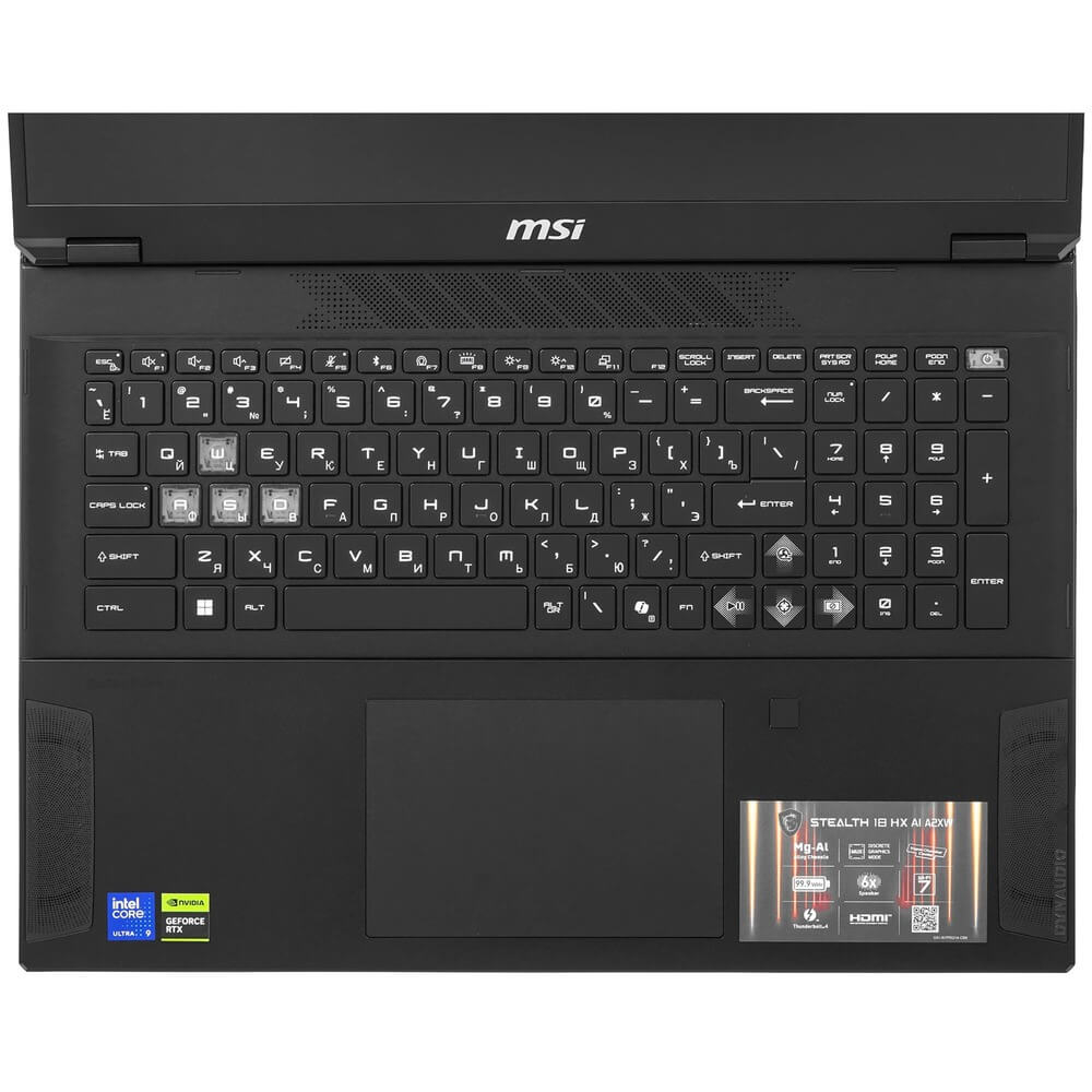 Ноутбук MSI Stealth 18 HX AI A2XWIG-051RU (9S7-183341-051)