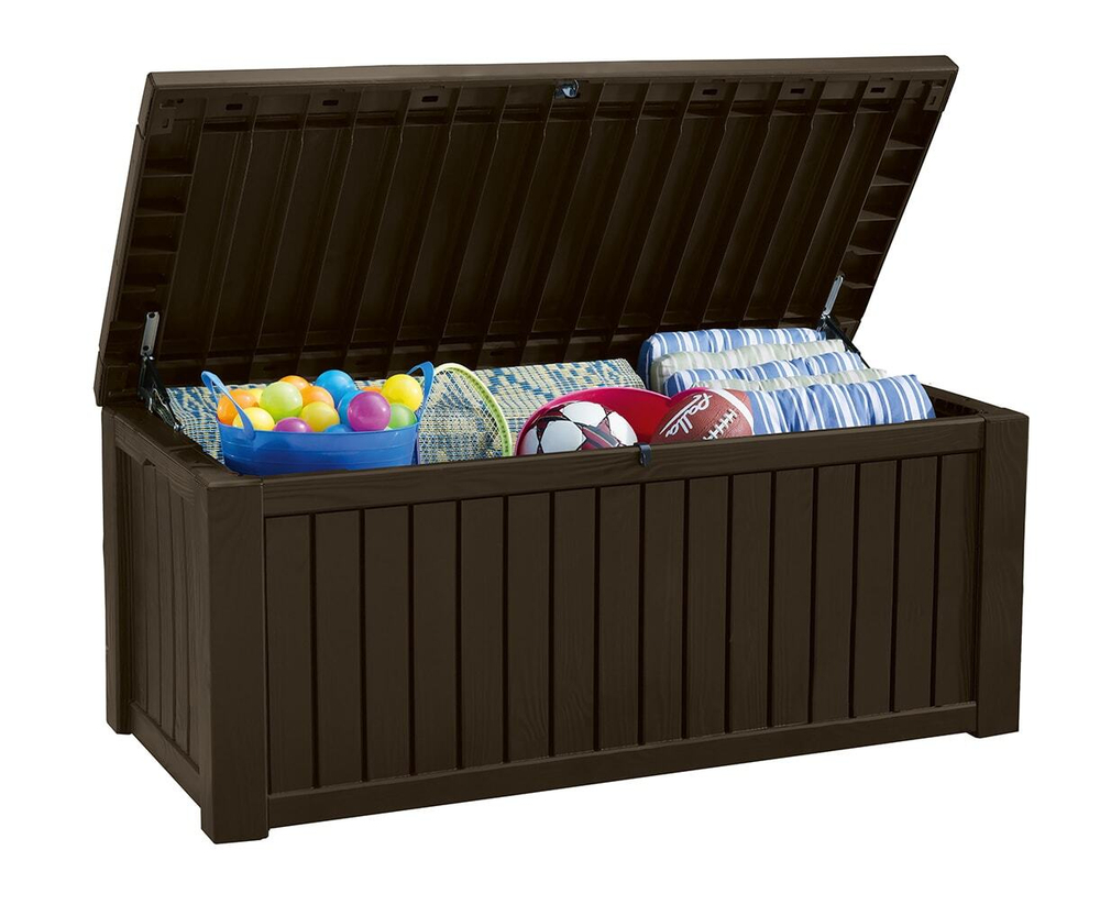 Пластиковый сундук Keter Rockwood 570 л brown