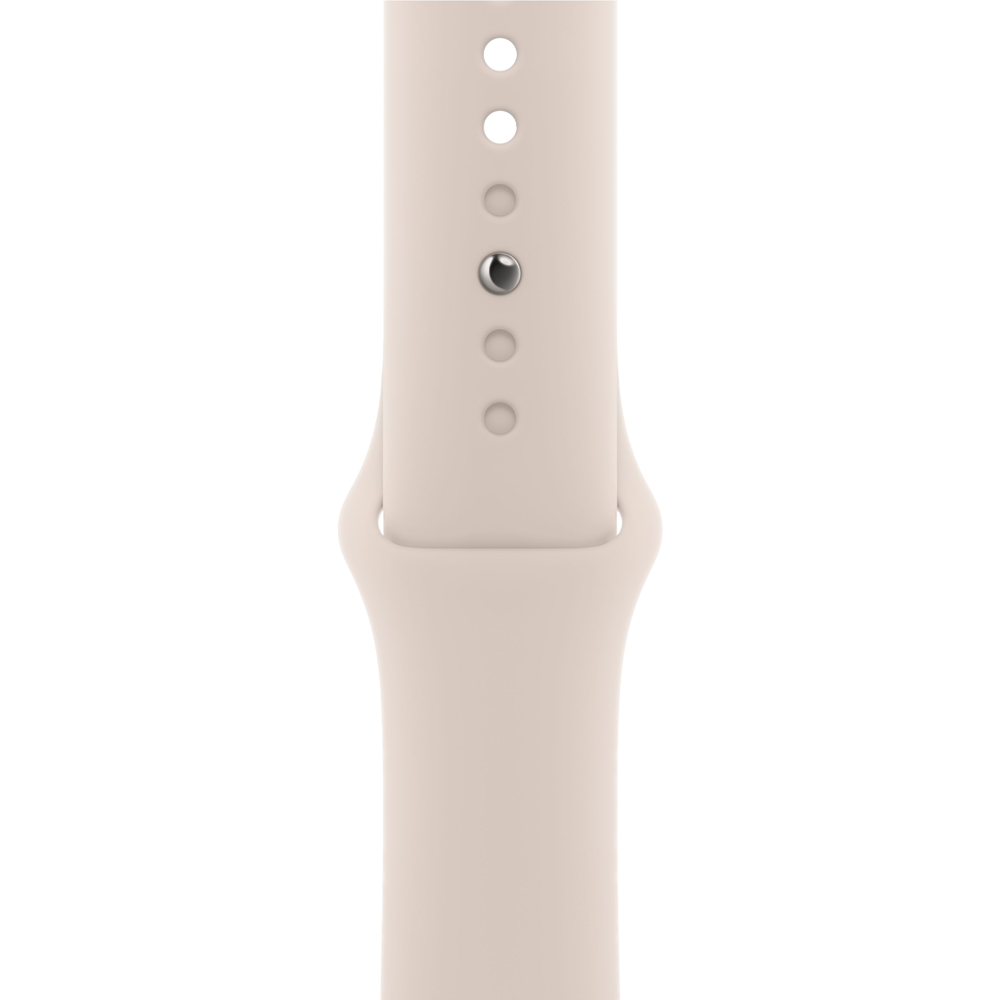 Умные часы Apple Watch SE (2022) GPS, 44mm, Aluminium Case with Sport Band S/M, Starlight (Сияющая звезда)