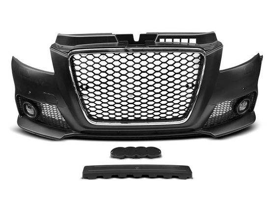 Бампер передний RS STYLE CHROME BLACK для Audi A3 8P