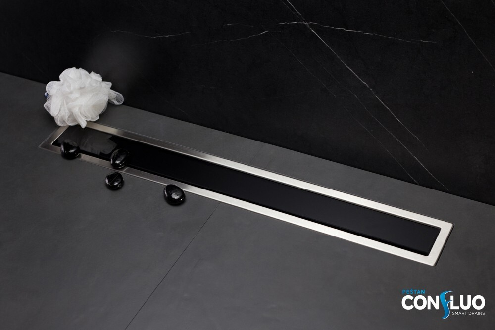 Душевой лоток Pestan Confluo Premium Line 950 Black Glass