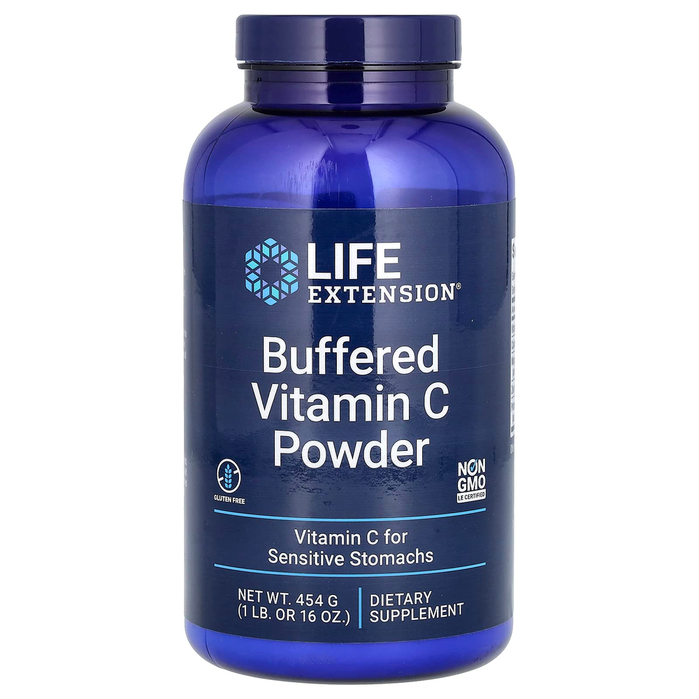 Life Extension, буферизованный порошок витамина C, 454 г (1 фунт)