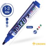Маркер для магнитно-маркерных досок 2.0мм, Crown WB-1000, синий