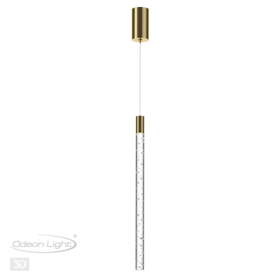 4369/5L HIGHTECH ODL23 235 полированное золото/акрил с пузырьками Подвесной св-к IP20 LED 4W 200Лм 3000K SPARKY