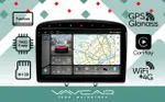 Магнитола для Peugeot 308 2007-2014, 408 2012-2022 - Vaycar VA59-0083-2K на Android 13, Быстрая, 2K QLED, CarPlay, 4G SIM-слот