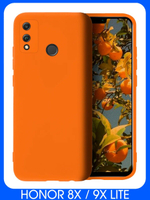 Мягкий Soft Touch чехол из силикона для HONOR 8X и 9X LITE (не X8!) с бархатной подкладкой