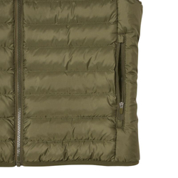 Мужская теннисная жилетка Lacoste Water Repellent Puffed - green khaki