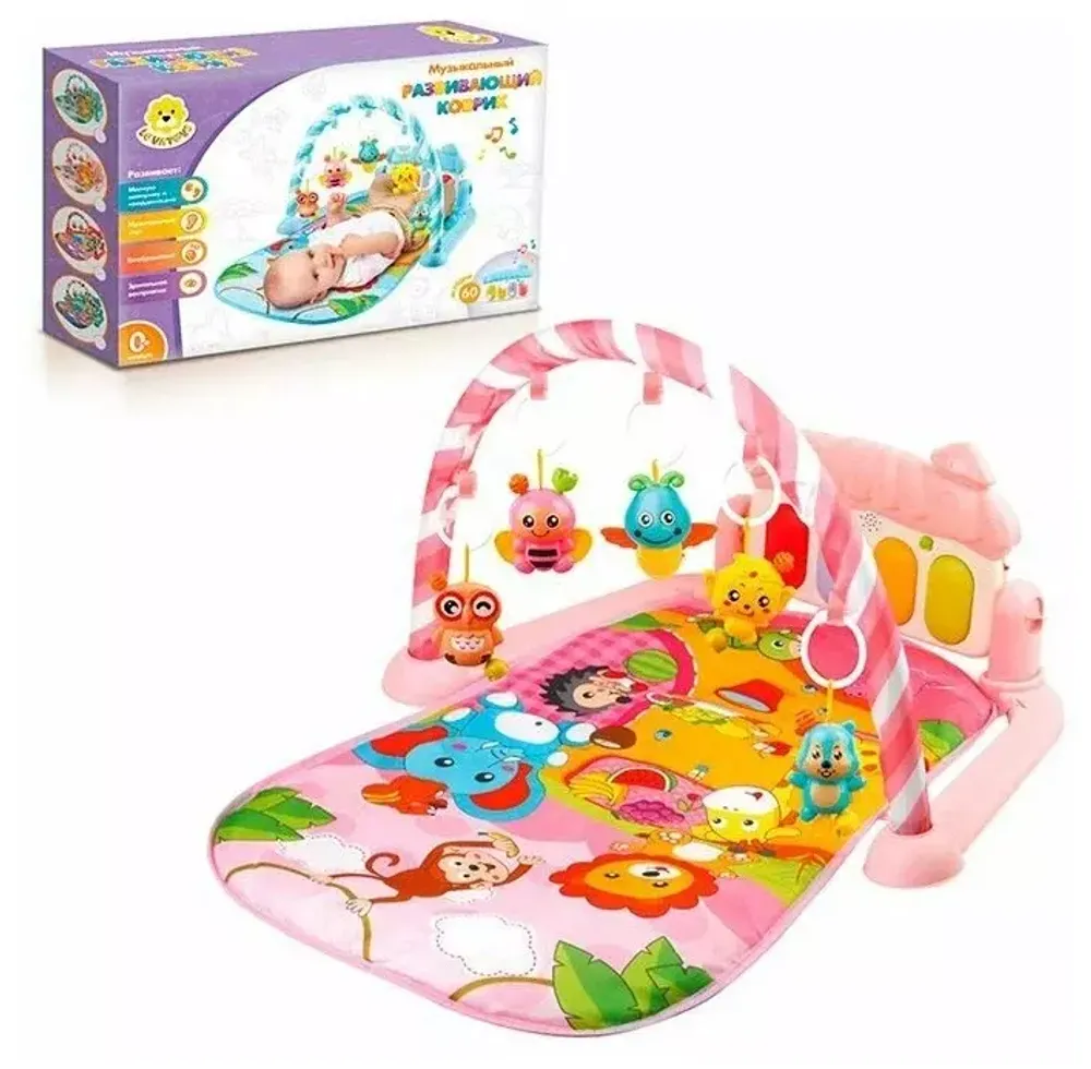 Коврик 931YS Levatoys с игрушками на дугах в коробке Коврик 931YS Levatoys с игрушками на дугах в коробке