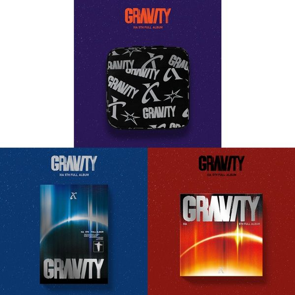 Альбом XIA (KIM JUN SU) - GRAVITY 5th Full Album 3 Version (COSMIC + ORBIT + SOLAR VER.) SET