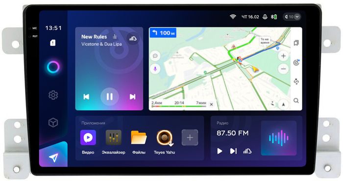 Магнитола для Suzuki Grand Vitara 2005-2016 - Teyes CC3-2K QLed Android 10, Быстрая, SIM-слот, CarPlay