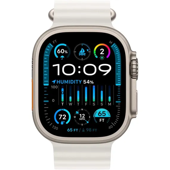Умные часы Apple Watch Ultra 2 49mm Titanium Ocean Band White Белый