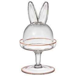 БЛЮДО НА НОЖКЕ С КРЫШКОЙ LEFARD "RABBIT FAMILY" 12*12*23,5 СМ