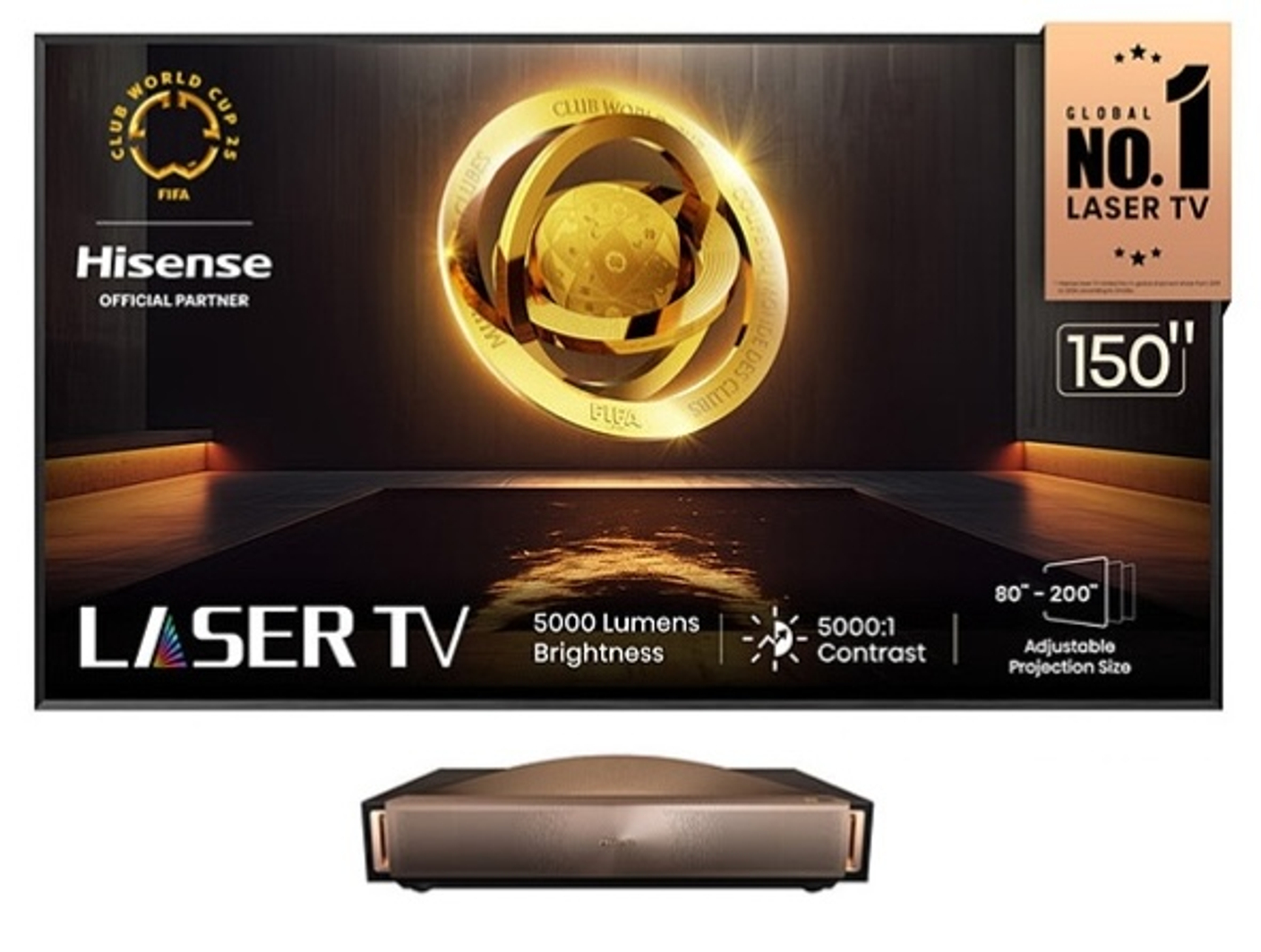 Проектор Hisense L9Q и экран Hisense 110 дюймов