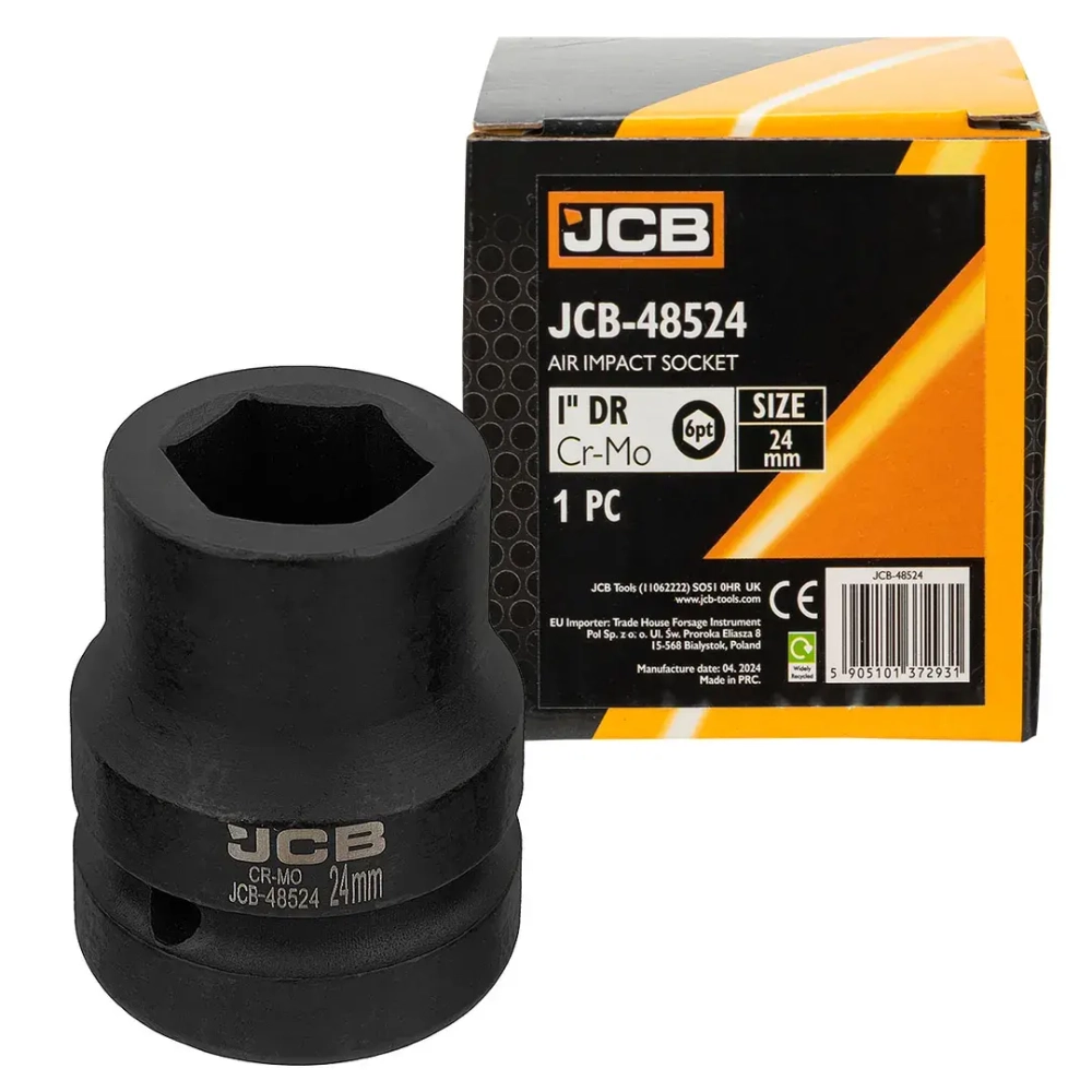 Головка ударная 24мм (6гр.), 1'' JCB JCB-48524