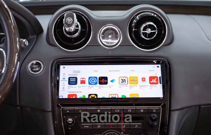 Магнитола для Jaguar XJ 2009-2015 (BOSCH) - RDL-1669-B монитор 10.25" на Android 13, Быстрая, CarPlay, 4G SIM-слот