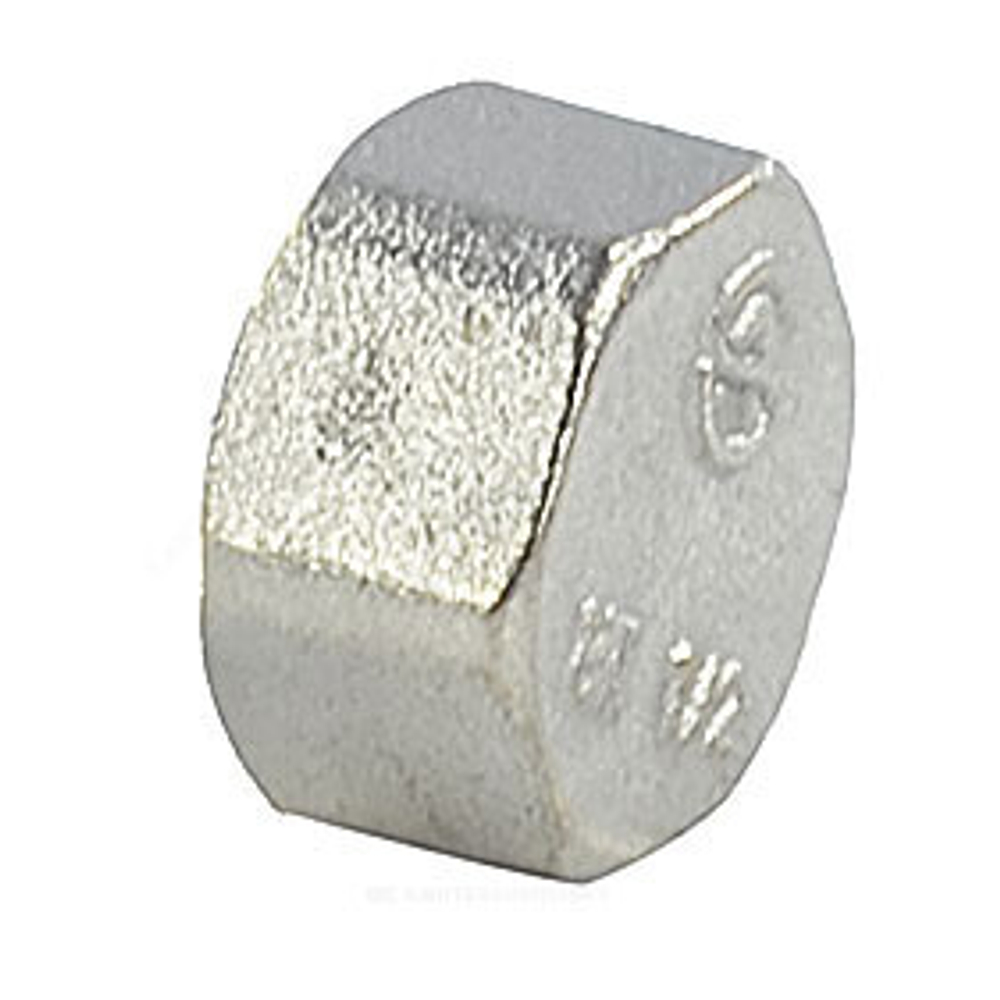 Заглушка латунь никель Ду 50 (2") ВР 9016 ГОСТ 32585-2013 Aquasfera 9016-06