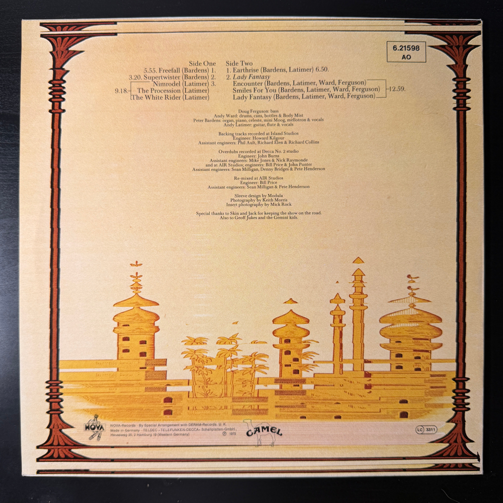 Camel ‎– Mirage (Германия)