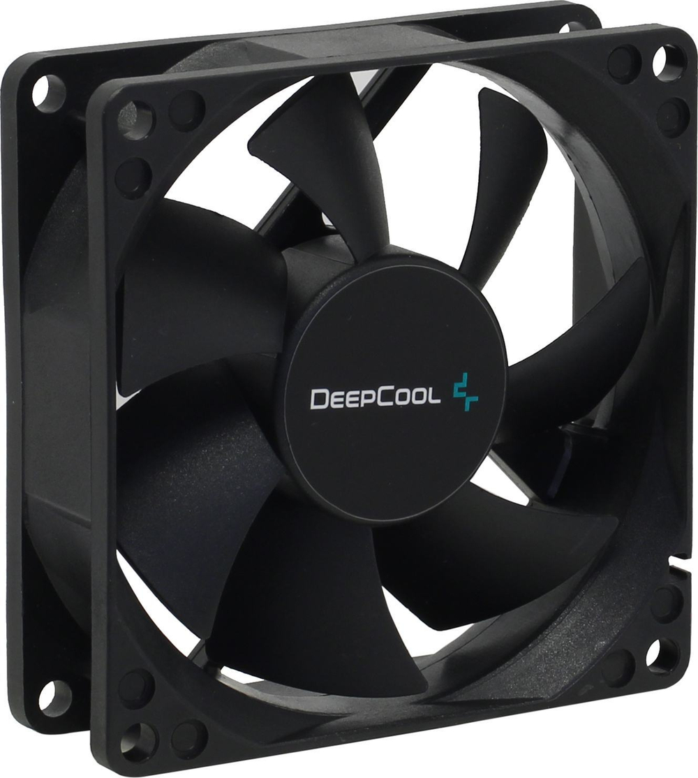 Вентилятор для корпуса 80x80x25mm DEEPCOOL <DP-FDC-XF80> XFAN 80 (2пин, 20.3дБ, 1800об/мин)