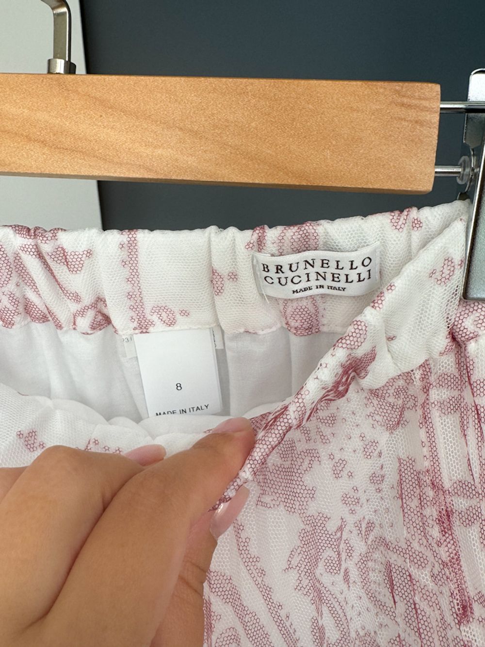 Плиссированная юбка Brunello Cucinelli, 128