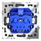 Розетка с заземлением Voltum S70 Черный матовый VLS040108
